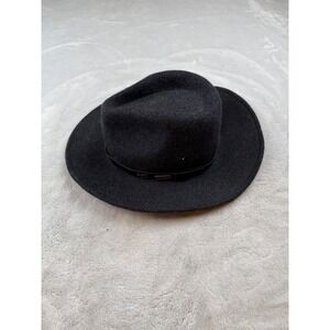 Pendleton Wool‎ Fedora Hat Men's Black M/M Wide Brim Cowboy Style